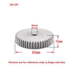 1 Mod 12T-150T Spur Gear 45# Steel Thickness 10mm Motor Pinion Transmission Gear