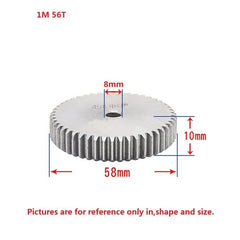 1 Mod 12T-150T Spur Gear 45# Steel Thickness 10mm Motor Pinion Transmission Gear