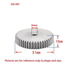 1 Mod 12T-150T Spur Gear 45# Steel Thickness 10mm Motor Pinion Transmission Gear