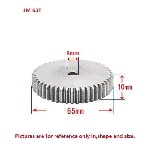 1 Mod 12T-150T Spur Gear 45# Steel Thickness 10mm Motor Pinion Transmission Gear