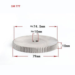 1 Mod 12T-150T Spur Gear 45# Steel Thickness 10mm Motor Pinion Transmission Gear