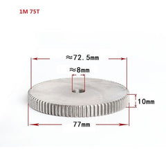 1 Mod 12T-150T Spur Gear 45# Steel Thickness 10mm Motor Pinion Transmission Gear