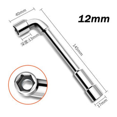 6mm-24mm Metric L Shaped Angled Open Hex 6 point Socket Wrench Doubleend Spanner
