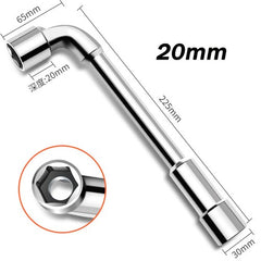 6mm-24mm Metric L Shaped Angled Open Hex 6 point Socket Wrench Doubleend Spanner