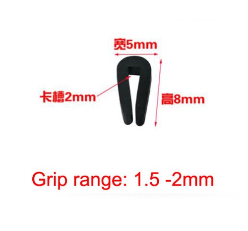 U Channel Rubber Seal Strip Edge Trim Door Edge Guard Weatherstrip Insulation 1M