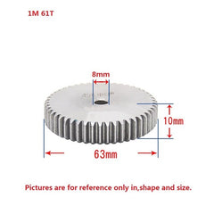 1 Mod 12T-150T Spur Gear 45# Steel Thickness 10mm Motor Pinion Transmission Gear