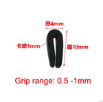 U Channel Rubber Seal Strip Edge Trim Door Edge Guard Weatherstrip Insulation 1M