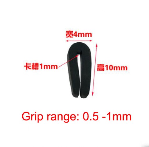 U Channel Rubber Seal Strip Edge Trim Door Edge Guard Weatherstrip Insulation 1M