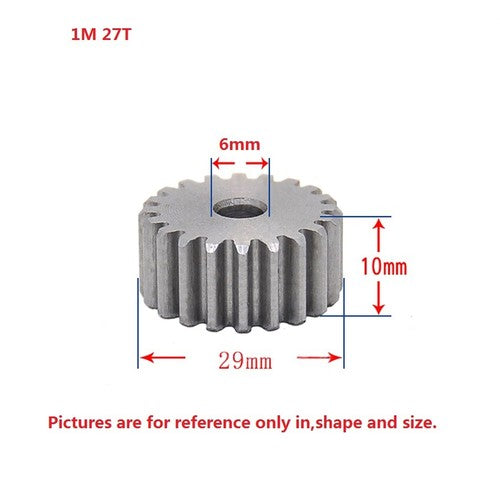 1 Mod 12T-150T Spur Gear 45# Steel Thickness 10mm Motor Pinion Transmission Gear