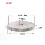 1 Mod 12T-150T Spur Gear 45# Steel Thickness 10mm Motor Pinion Transmission Gear