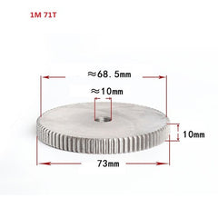 1 Mod 12T-150T Spur Gear 45# Steel Thickness 10mm Motor Pinion Transmission Gear