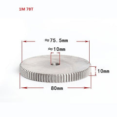 1 Mod 12T-150T Spur Gear 45# Steel Thickness 10mm Motor Pinion Transmission Gear