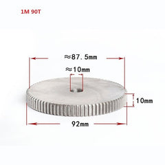 1 Mod 12T-150T Spur Gear 45# Steel Thickness 10mm Motor Pinion Transmission Gear