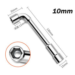 6mm-24mm Metric L Shaped Angled Open Hex 6 point Socket Wrench Doubleend Spanner