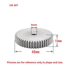 1 Mod 12T-150T Spur Gear 45# Steel Thickness 10mm Motor Pinion Transmission Gear