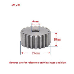 1 Mod 12T-150T Spur Gear 45# Steel Thickness 10mm Motor Pinion Transmission Gear