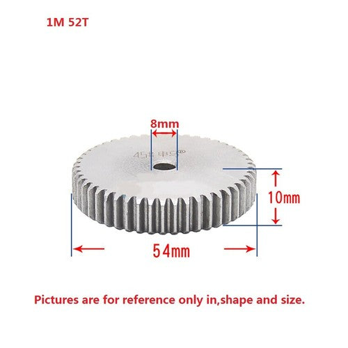 1 Mod 12T-150T Spur Gear 45# Steel Thickness 10mm Motor Pinion Transmission Gear