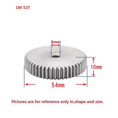 1 Mod 12T-150T Spur Gear 45# Steel Thickness 10mm Motor Pinion Transmission Gear