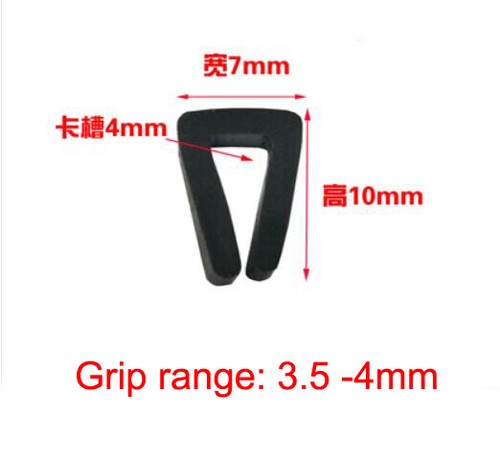 U Channel Rubber Seal Strip Edge Trim Door Edge Guard Weatherstrip Insulation 1M