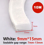 10Meters Window Brush Seal Strip Self Adhesive Weather Stripping Door Sweep