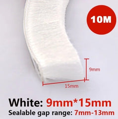 10Meters Window Brush Seal Strip Self Adhesive Weather Stripping Door Sweep