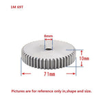 1 Mod 12T-150T Spur Gear 45# Steel Thickness 10mm Motor Pinion Transmission Gear