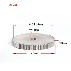 1 Mod 12T-150T Spur Gear 45# Steel Thickness 10mm Motor Pinion Transmission Gear