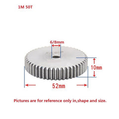 1 Mod 12T-150T Spur Gear 45# Steel Thickness 10mm Motor Pinion Transmission Gear