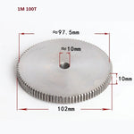 1 Mod 12T-150T Spur Gear 45# Steel Thickness 10mm Motor Pinion Transmission Gear