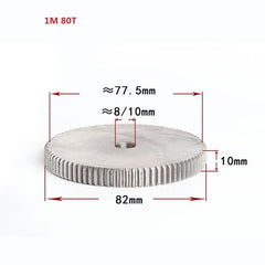 1 Mod 12T-150T Spur Gear 45# Steel Thickness 10mm Motor Pinion Transmission Gear