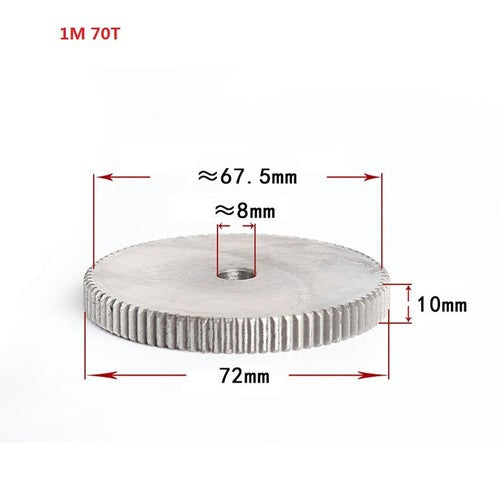 1 Mod 12T-150T Spur Gear 45# Steel Thickness 10mm Motor Pinion Transmission Gear