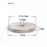 1 Mod 12T-150T Spur Gear 45# Steel Thickness 10mm Motor Pinion Transmission Gear