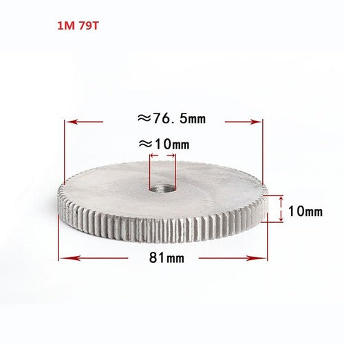 1 Mod 12T-150T Spur Gear 45# Steel Thickness 10mm Motor Pinion Transmission Gear