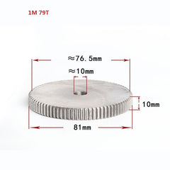 1 Mod 12T-150T Spur Gear 45# Steel Thickness 10mm Motor Pinion Transmission Gear
