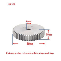1 Mod 12T-150T Spur Gear 45# Steel Thickness 10mm Motor Pinion Transmission Gear