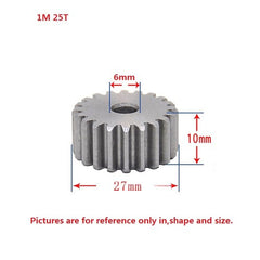 1 Mod 12T-150T Spur Gear 45# Steel Thickness 10mm Motor Pinion Transmission Gear