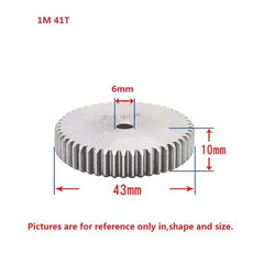 1 Mod 12T-150T Spur Gear 45# Steel Thickness 10mm Motor Pinion Transmission Gear