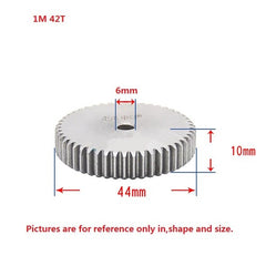 1 Mod 12T-150T Spur Gear 45# Steel Thickness 10mm Motor Pinion Transmission Gear