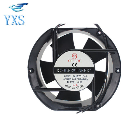 220V AC 200x200x60mm Axial Radiator Fan 285CFM 2500RPM Ball Bearing High Speed