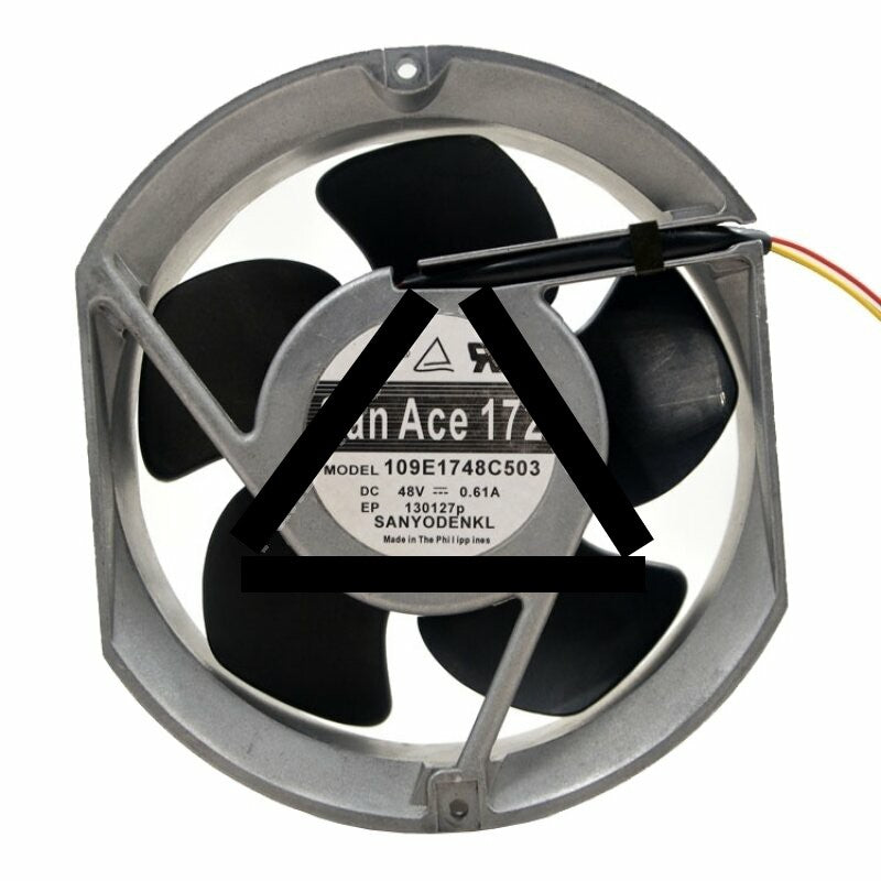 San Ace Sanyo Denki 109E1748C503 DC 48V 0.61 3 Wires / 4 Wires Axial Cooling Fan