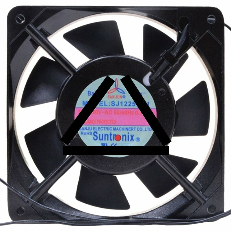 SAN JUN SJ1225HA1 AC 110-120V 0.18A Impedance Protected Cooling Fan