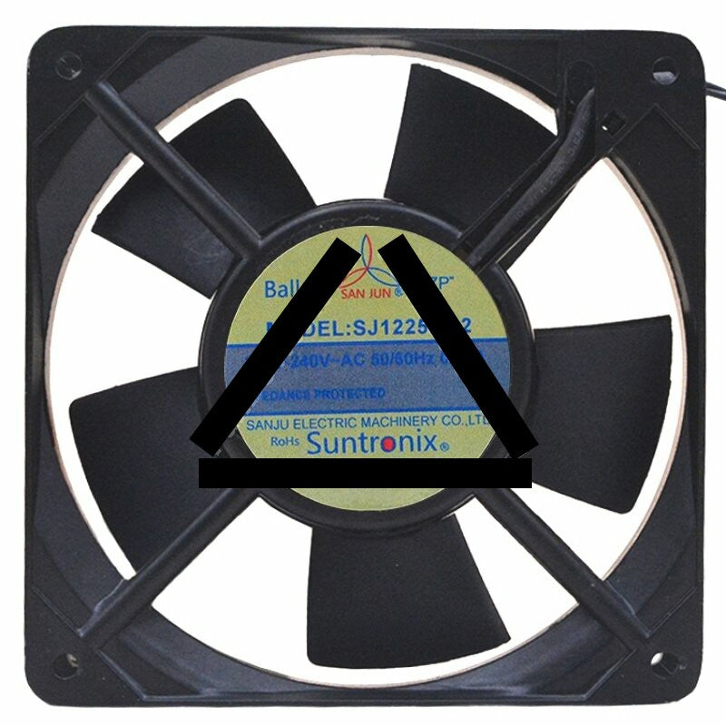 SAN JUN SJ1225HA2 220V-240V 0.10A 2 Wires Axial Cooling Fan