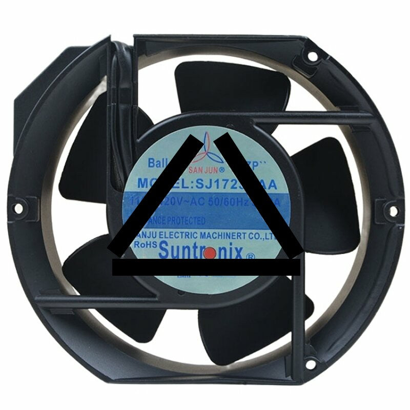 SAN JUN SJ1723HAA  AC 110V-120V 0.22A Impedance Protected Axial Cooling Fan
