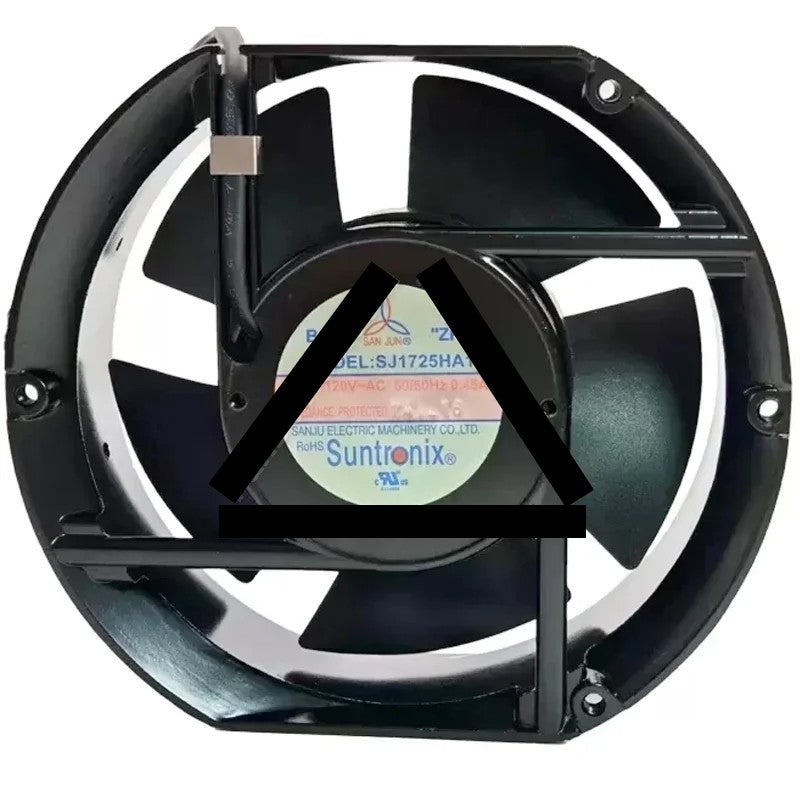 SAN JUN SJ1725HA1 100V-120V 0.45A Ball Bearing Impedance Protected Cooling Fan