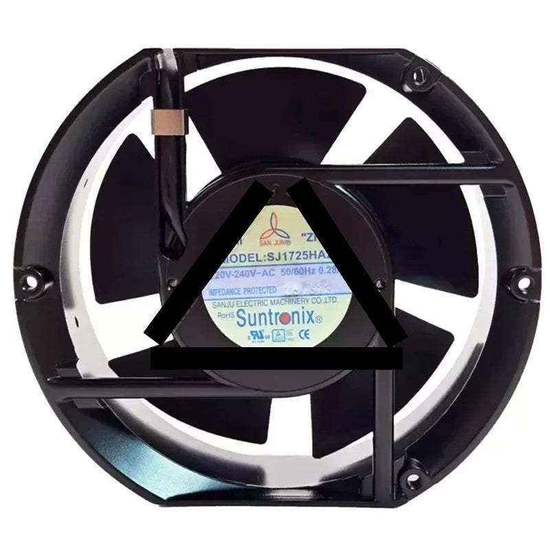 SAN JUN SJ1725HA2 220V-240V 0.28A Impedance Protected Cooling Fan