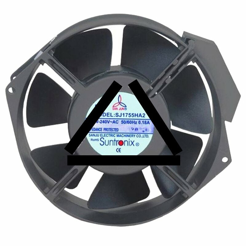 SAN JUN SJ1755HA2 AC 220V-240V 0.18A Impedance Protected Axial Cooling Fan