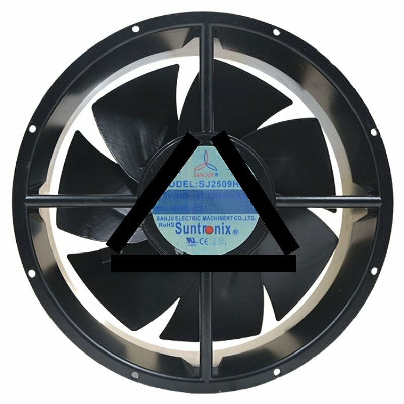SAN JUN SJ2509HA2 AC 220V-240V 0.33A 2 Wires Axial Cooling Fan