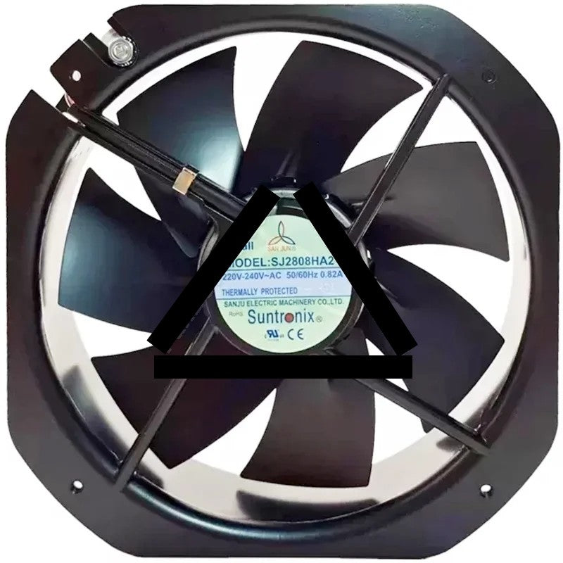 SAN JUN SJ2808HA2 220V-240V 0.82A 2 Wires Thermally Protected Cooling Fan