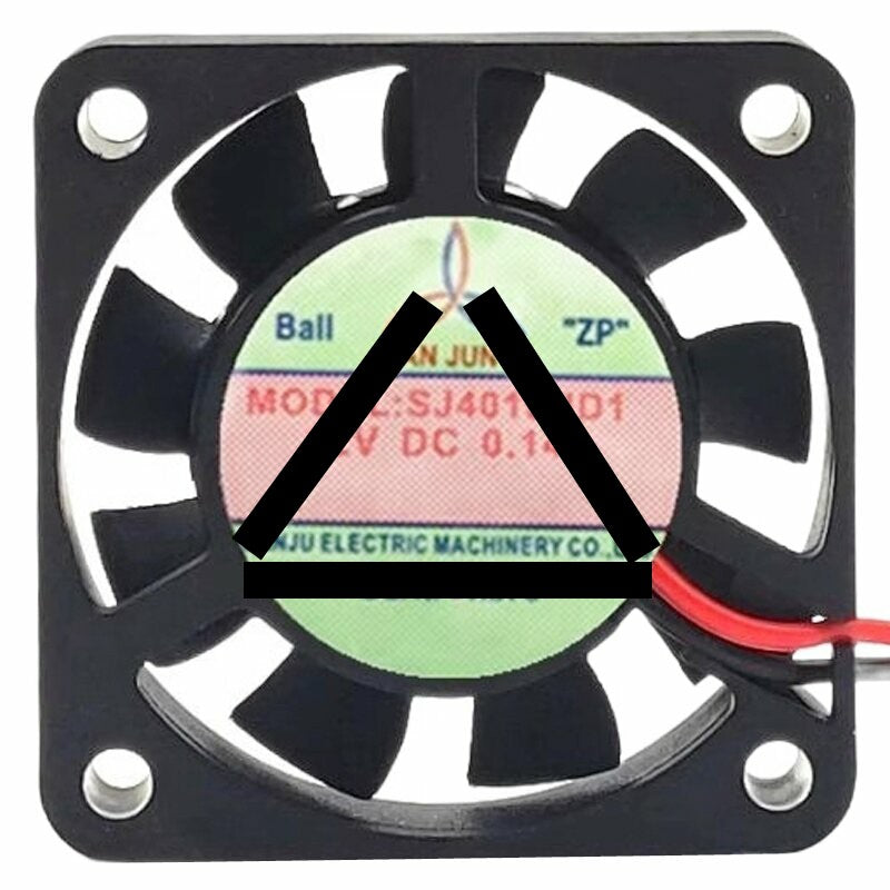 SAN JUN SJ4010HD1 DC 12V 0.14A 2 Wires Axial Cooling Fan