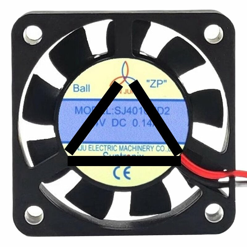 SAN JUN SJ4010HD2 DC 24V 0.14A 2 Wires Axial Cooling Fan